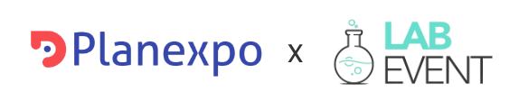 2 logos du partenariat Lab Event et Planexpo, 2 outils pour les organisateurs de salons