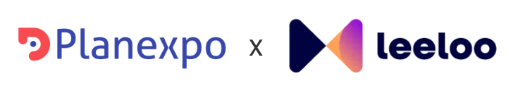 Logos du partenariat Planexpo, outil de gestion événementielle et Leeloo, spécialiste de l'assurance événementielle